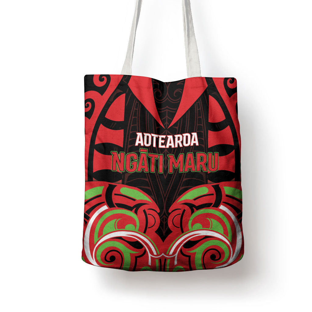 Aotearoa Ngati Maru Tote Bag New Zealand Traditional Maori Pattern