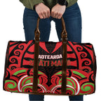 Aotearoa Ngati Maru Travel Bag New Zealand Traditional Maori Pattern