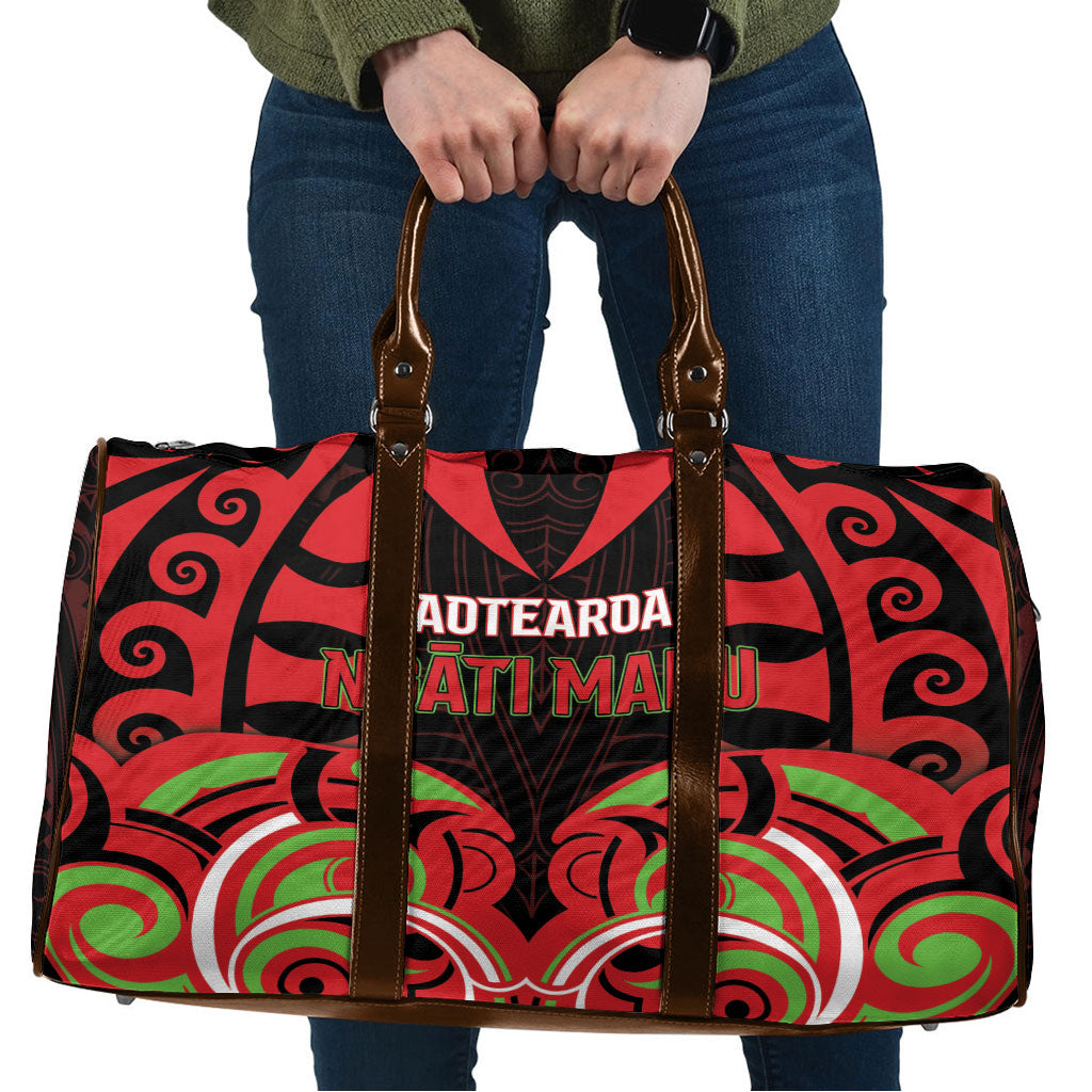 Aotearoa Ngati Maru Travel Bag New Zealand Traditional Maori Pattern