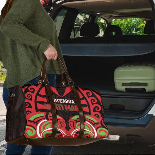 Aotearoa Ngati Maru Travel Bag New Zealand Traditional Maori Pattern