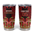 Custom Aotearoa Ngati Maru Tumbler Cup New Zealand Traditional Maori Pattern