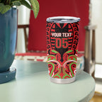 Custom Aotearoa Ngati Maru Tumbler Cup New Zealand Traditional Maori Pattern