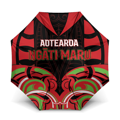 Aotearoa Ngati Maru Umbrella New Zealand Traditional Maori Pattern