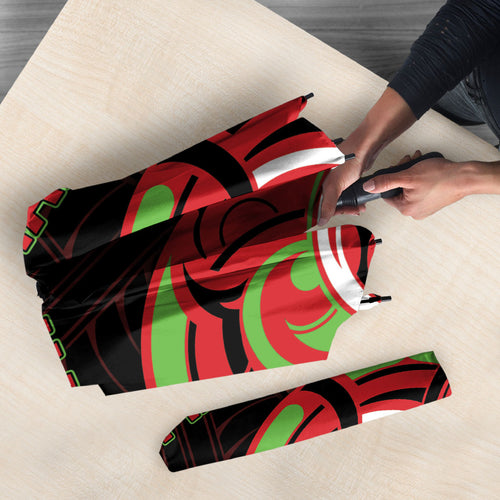 Aotearoa Ngati Maru Umbrella New Zealand Traditional Maori Pattern