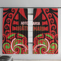 Aotearoa Ngati Maru Window Curtain New Zealand Traditional Maori Pattern