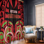 Aotearoa Ngati Maru Window Curtain New Zealand Traditional Maori Pattern