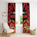 Aotearoa Ngati Maru Window Curtain New Zealand Traditional Maori Pattern