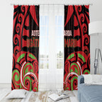 Aotearoa Ngati Maru Window Curtain New Zealand Traditional Maori Pattern