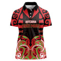 Custom Aotearoa Ngati Maru Women Polo Shirt New Zealand Traditional Maori Pattern