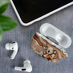 Australia Father's Day AirPods Case Koality Dad Fishing Aboriginal Dot Art