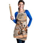 Australia Father's Day Apron Koality Dad Fishing Aboriginal Dot Art