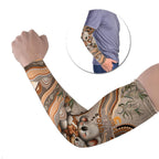 Personalised Australia Father's Day Arm Sleeves Koality Dad Fishing Aboriginal Dot Art