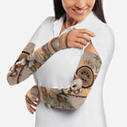 Personalised Australia Father's Day Arm Sleeves Koality Dad Fishing Aboriginal Dot Art