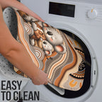 Australia Father's Day Bathroom Set Koality Dad Fishing Aboriginal Dot Art
