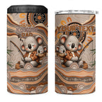 Personalised Australia Father's Day 4 in 1 Can Cooler Tumbler Koality Dad Fishing Aboriginal Dot Art