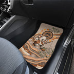 Personalised Australia Father's Day Car Mats Koality Dad Fishing Aboriginal Dot Art