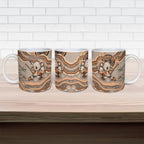 Personalised Australia Father's Day Ceramic Mug Koality Dad Fishing Aboriginal Dot Art