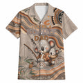 Personalised Australia Father's Day Hawaiian Shirt Koality Dad Fishing Aboriginal Dot Art