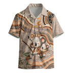Personalised Australia Father's Day Kid Hawaiian Shirt Koality Dad Fishing Aboriginal Dot Art