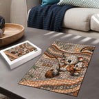 Australia Father's Day Puzzle Koality Dad Fishing Aboriginal Dot Art