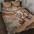 Australia Father's Day Quilt Bed Set Koality Dad Fishing Aboriginal Dot Art
