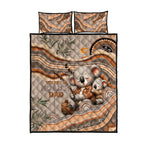 Australia Father's Day Quilt Bed Set Koality Dad Fishing Aboriginal Dot Art