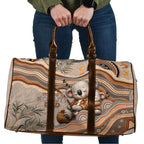 Australia Father's Day Travel Bag Koality Dad Fishing Aboriginal Dot Art