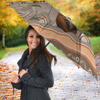 Australia Father's Day Umbrella Koality Dad Fishing Aboriginal Dot Art