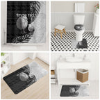 Personalised New Zealand Father's Day Bathroom Set Papa Kiwi Bird Tribal Pattern