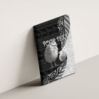Personalised New Zealand Father's Day Canvas Wall Art Papa Kiwi Bird Tribal Pattern