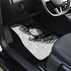 Personalised New Zealand Father's Day Car Mats Papa Kiwi Bird Tribal Pattern