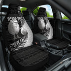 Personalised New Zealand Father's Day Car Seat Cover Papa Kiwi Bird Tribal Pattern