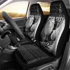 Personalised New Zealand Father's Day Car Seat Cover Papa Kiwi Bird Tribal Pattern
