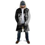 Personalised New Zealand Father's Day Cloak Papa Kiwi Bird Tribal Pattern