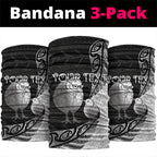 Personalised New Zealand Father's Day Neck Gaiter Papa Kiwi Bird Tribal Pattern