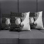 Personalised New Zealand Father's Day Pillow Cover Papa Kiwi Bird Tribal Pattern