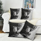 Personalised New Zealand Father's Day Pillow Cover Papa Kiwi Bird Tribal Pattern