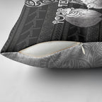 Personalised New Zealand Father's Day Pillow Cover Papa Kiwi Bird Tribal Pattern