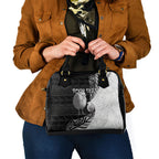 Personalised New Zealand Father's Day Shoulder Handbag Papa Kiwi Bird Tribal Pattern