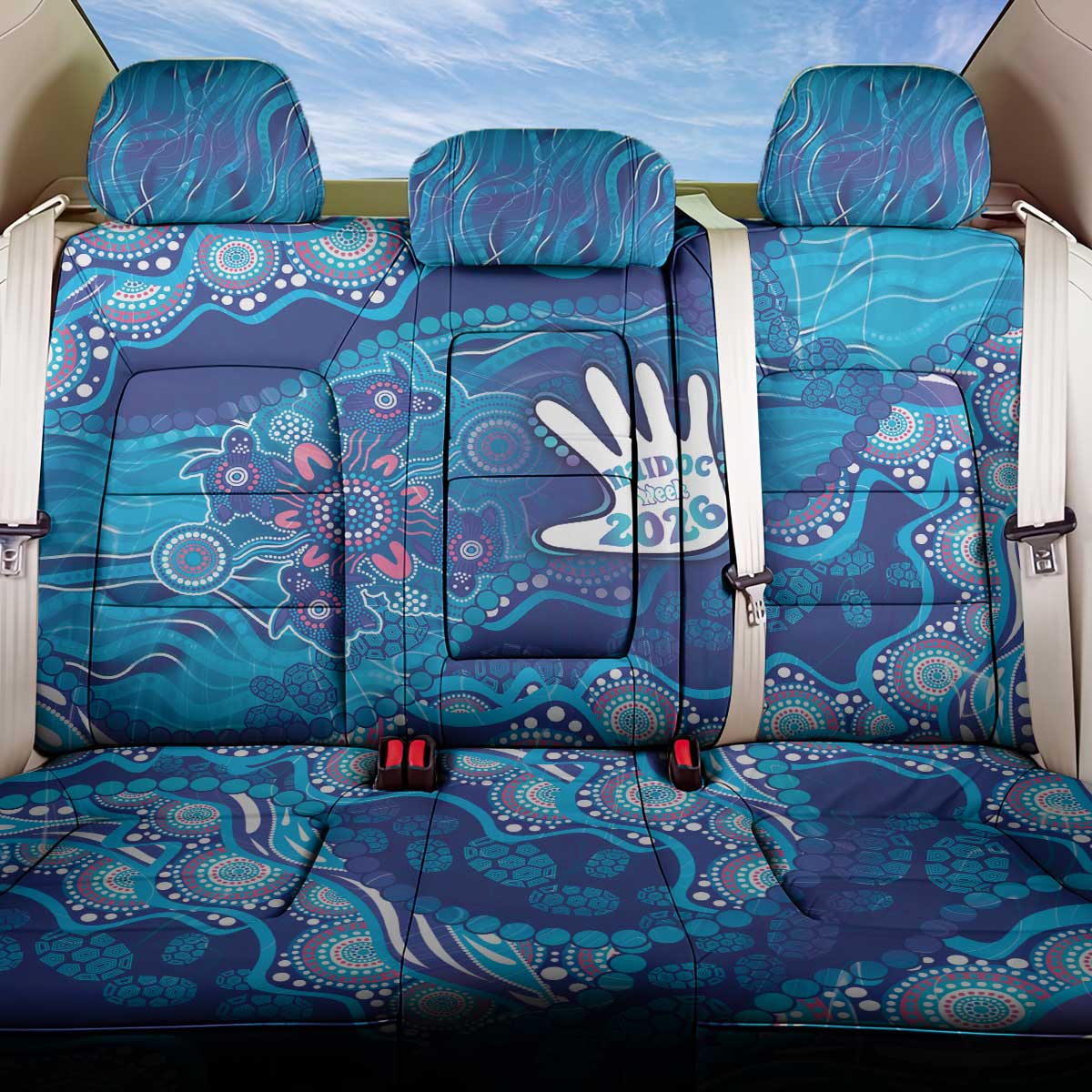 NAIDOC Week 2026 Back Car Seat Cover Turtle Dream On The Waves