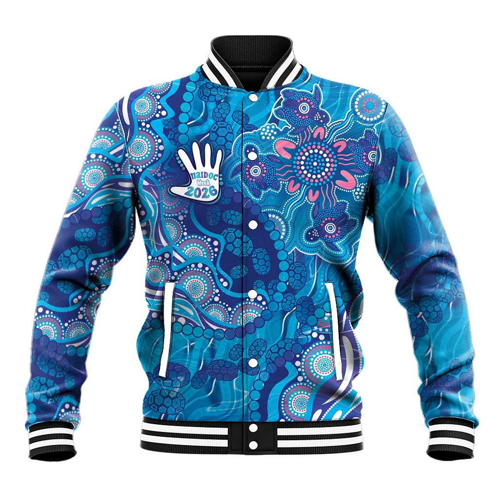 NAIDOC Week 2026 Baseball Jacket Turtle Dream On The Waves