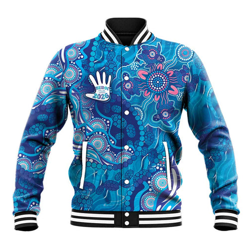 NAIDOC Week 2026 Baseball Jacket Turtle Dream On The Waves
