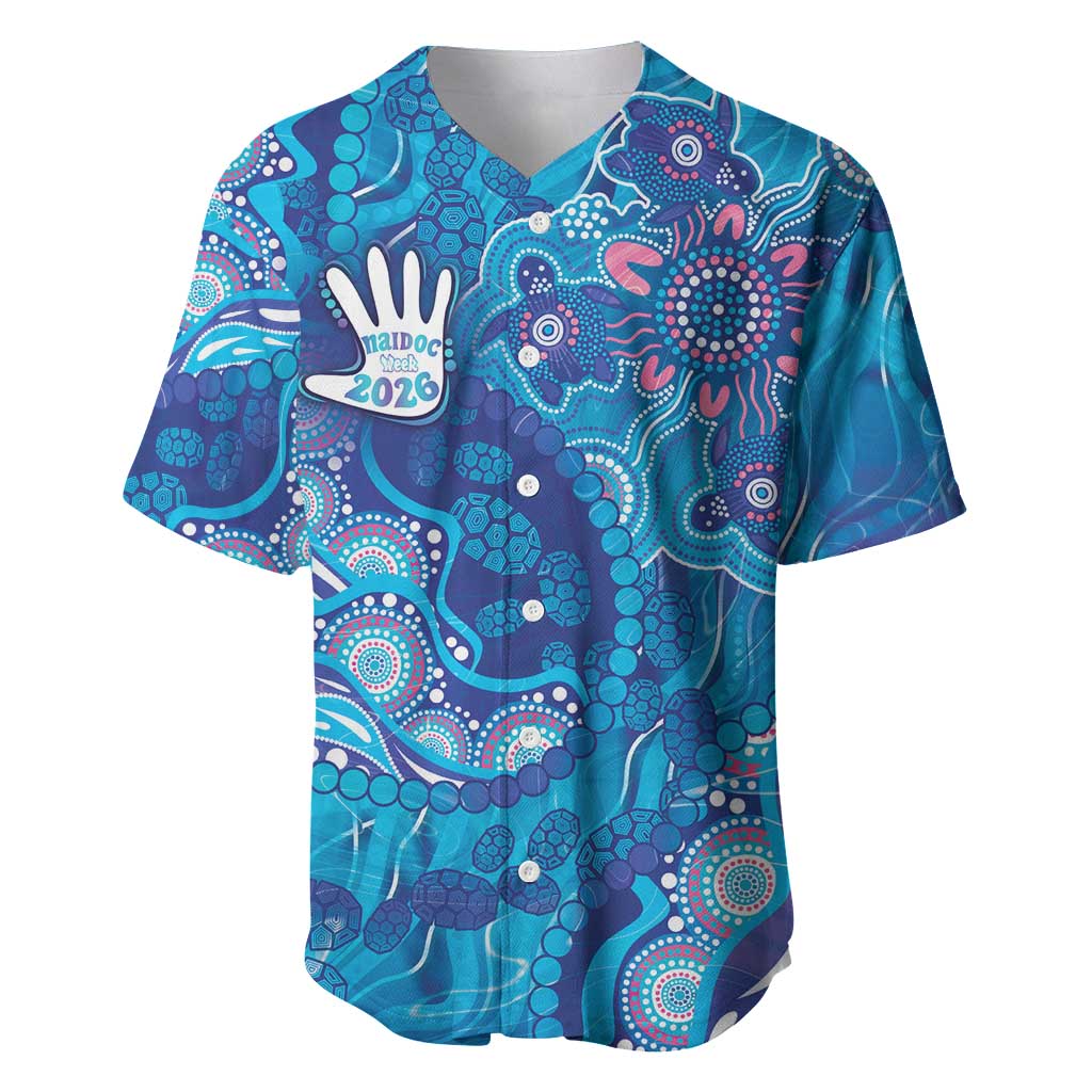 NAIDOC Week 2026 Baseball Jersey Turtle Dream On The Waves