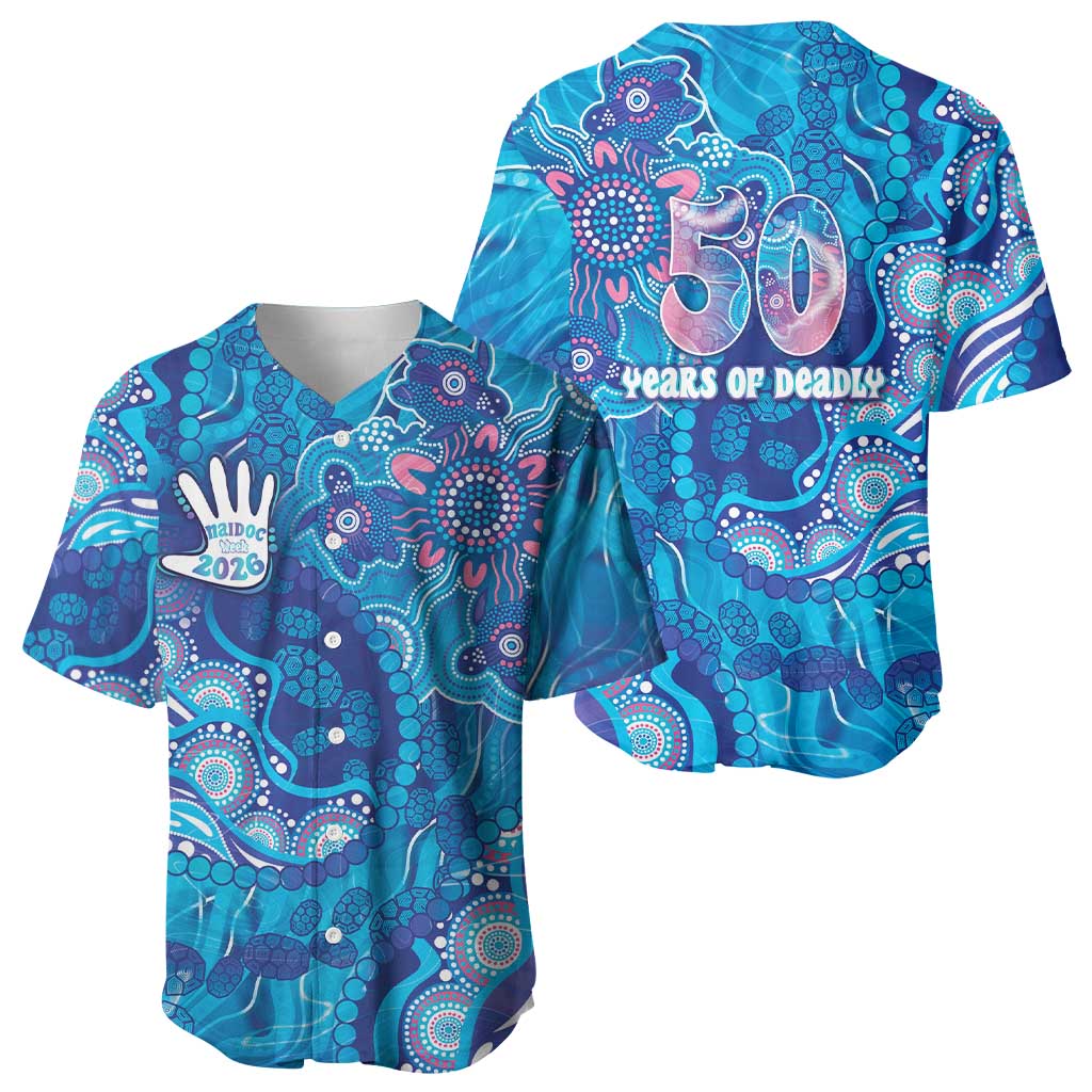 NAIDOC Week 2026 Baseball Jersey Turtle Dream On The Waves