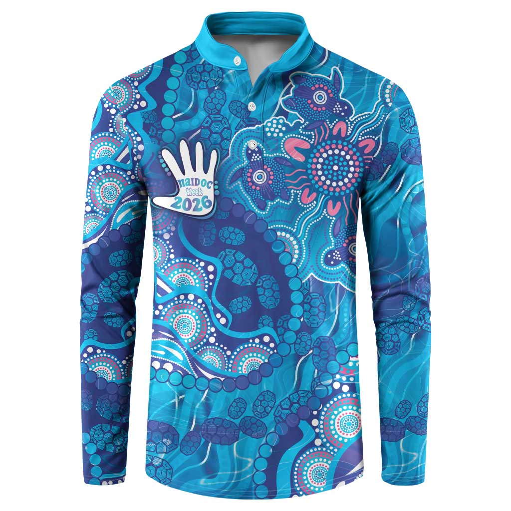 NAIDOC Week 2026 Button Sweatshirt Turtle Dream On The Waves
