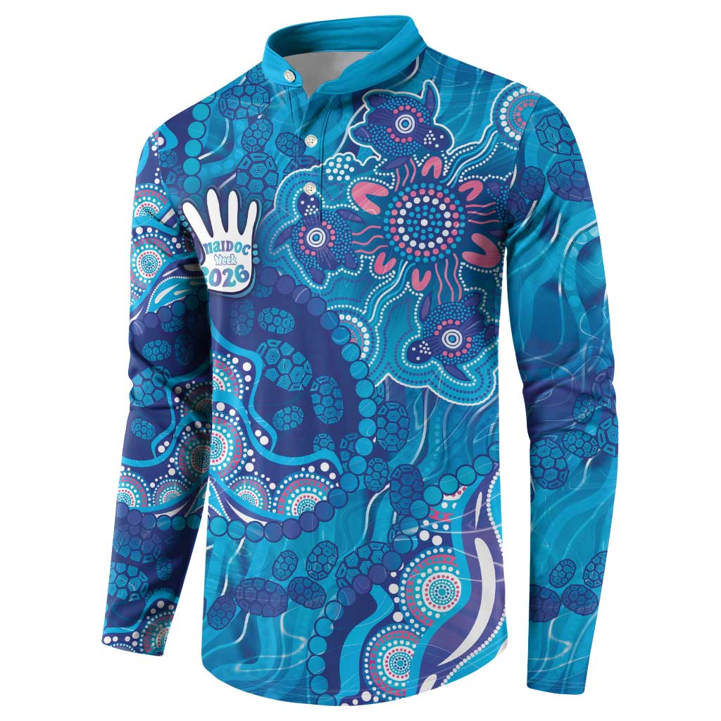 NAIDOC Week 2026 Button Sweatshirt Turtle Dream On The Waves