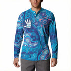 NAIDOC Week 2026 Button Sweatshirt Turtle Dream On The Waves