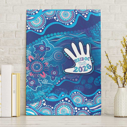 NAIDOC Week 2026 Canvas Wall Art Turtle Dream On The Waves