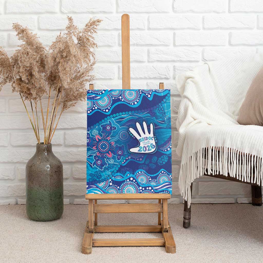 NAIDOC Week 2026 Canvas Wall Art Turtle Dream On The Waves