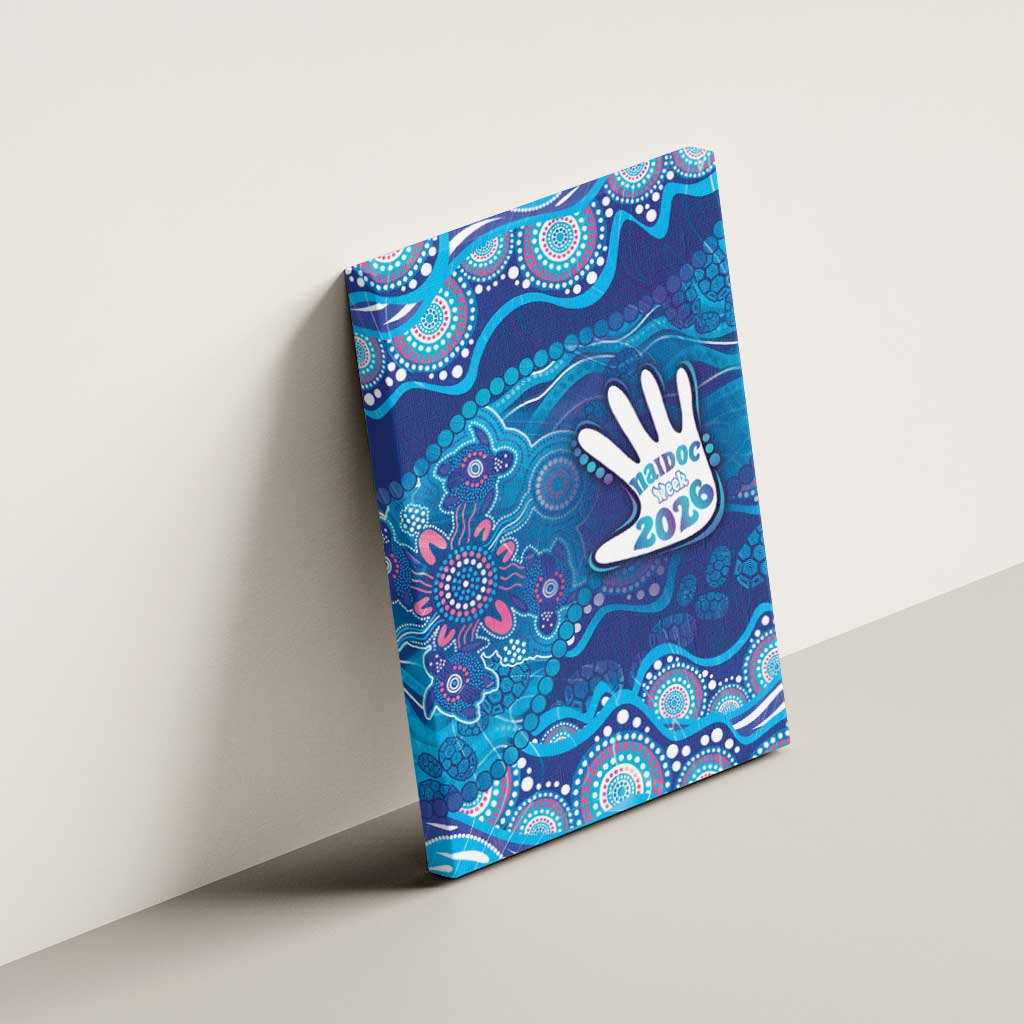 NAIDOC Week 2026 Canvas Wall Art Turtle Dream On The Waves